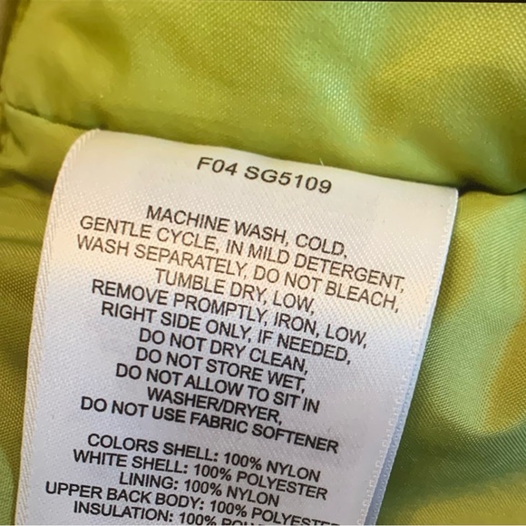 Columbia Coat, with Hood, Youth Size 10/12, Green and Ivory - Picture 13 of 16